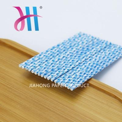 Hisopos de algodón azul impresos personalizados palitos de papel 2,45x70mm
